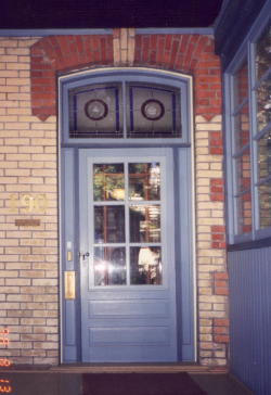 etched glass in entrance door