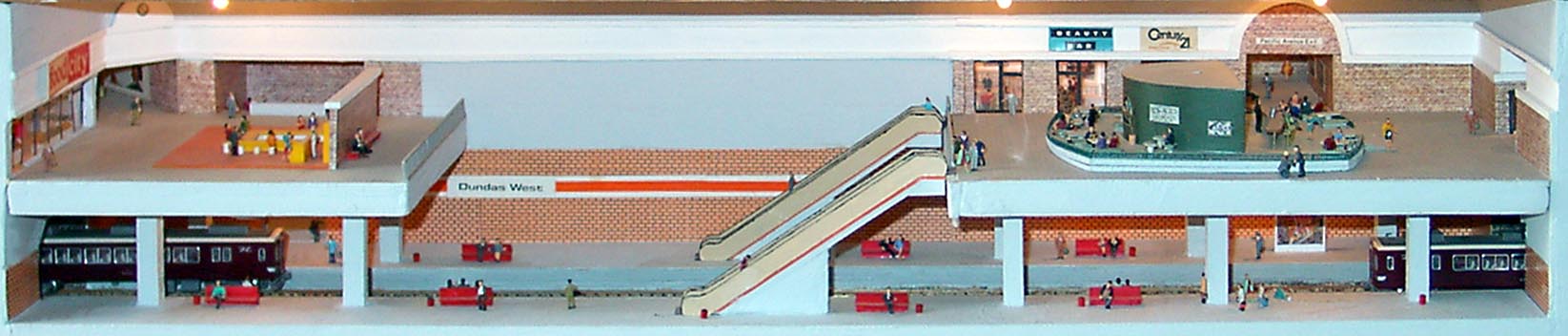 model of a subway station by Branden Gates Studios